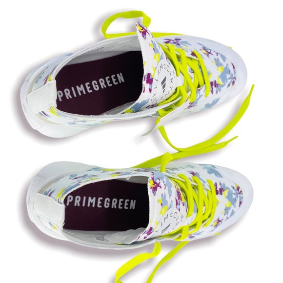 Adidas Stella McCartney Treino Floral Hightop Sneakers Yellowfy1180 Size 6 NWT - Picture 4 of 14